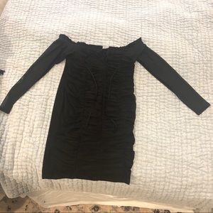 Cute ruched Rebekah Guess XL mesh dress